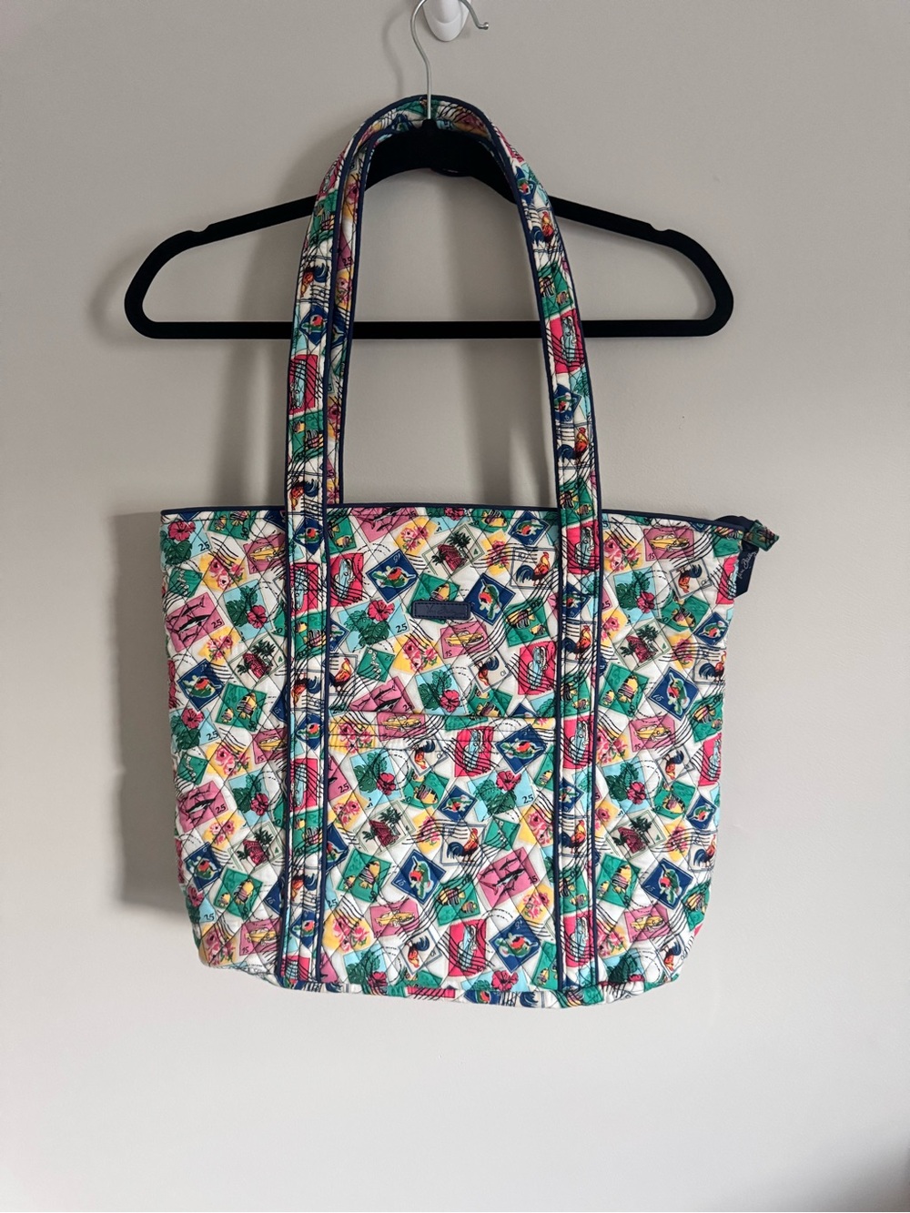Vera Bradley Quilted Multicolor Floral Patchwork Tote